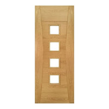 Load image into Gallery viewer, Pamplona Prefinished Oak Glazed Internal Fire Door FD30 - All Sizes - Deanta
