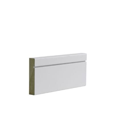 White Primed Shaker Architrave - 80mm x 16mm - Deanta