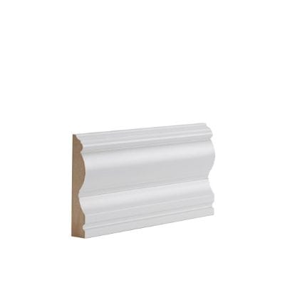 White Primed Victoriana Architrave - 100mm x 18mm - Deanta