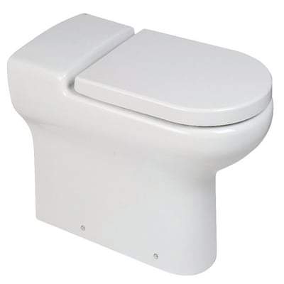Compact Special Needs Rimless Back to Wall WC Pan in Alpine White - All Sizes - RAK Ceramics