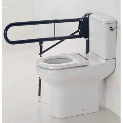 Compact Special Needs 75cm High Rimless Close Coupled Full Access Open Back WC Pan in Alpine White - RAK Ceramics