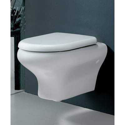 Compact Wall Hung WC Pan in Alpine White - RAK Ceramics