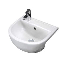 Load image into Gallery viewer, Compact 40cm Semi Recessed Basin 1 Tap Hole in Alpine White - All Styles - RAK Ceramics
