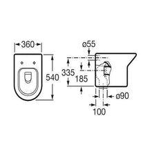 Load image into Gallery viewer, Nexo Back To Wall Toilet Pan - Roca
