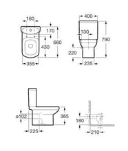 Load image into Gallery viewer, Senso Box-Rim Toilet Pan with Floor Fixing Kit - Roca
