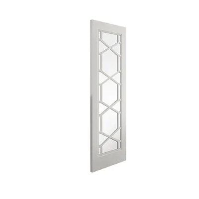 Quartz White Primed Glazed Internal Door - All Sizes - JB Kind