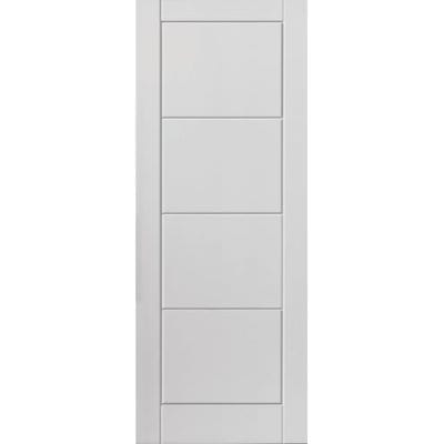 Quattro White Primed Moulded Panel Internal Fire Door FD30 - All Sizes - JB Kind