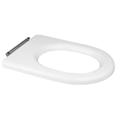 Compact Special Needs Seat without Lid for Rimless WC Pans in Alpine White - RAK Ceramics