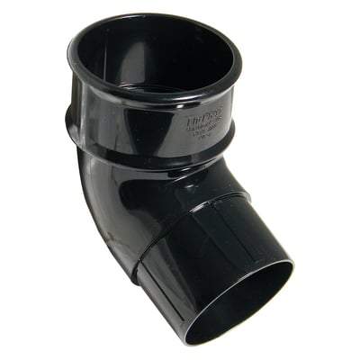 Round Downpipe Offset Bend 112.5 Degree x 68mm - All Colours - Floplast Drainage