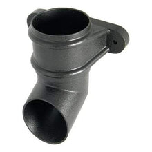 Load image into Gallery viewer, Round Downpipe Shoe with Fixing Lugs - 68mm Cast iron Effect
