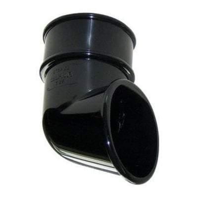 Mini Gutter Downpipe Shoe - 50mm Black