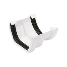 Load image into Gallery viewer, PVC 114mm Square to PVC 112mm Half Round Gutter Adaptor - Floplast Drainage
