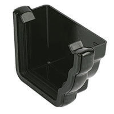 Ogee Gutter External Stop End Right Hand 110mm x 80mm - All Colours - Floplast Drainage