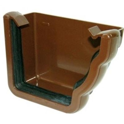Ogee Gutter External Stop End Right Hand 110mm x 80mm - All Colours - Floplast Drainage