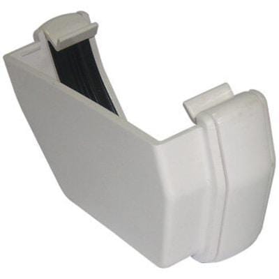 Square Gutter External Stop End 114mm - All Colours - Floplast Drainage