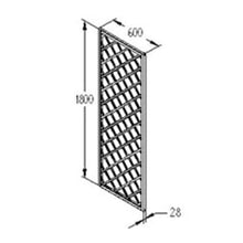 Load image into Gallery viewer, Forest Hidcote Lattice 180cm x 60cm - Forest Garden

