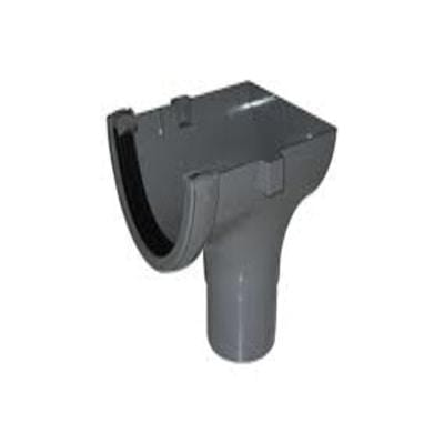 Half Round Gutter Stop End Outlet 112mm - All Colours - Floplast Drainage