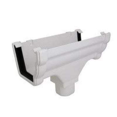 Ogee Gutter Running Outlet 110mm x 80mm - All Colours - Floplast Drainage