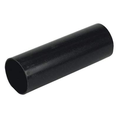 Mini Gutter Downpipe - 50mm X 2m Black - Floplast Guttering