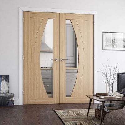 Ravello Prefinished Oak Glazed Internal Door - All Sizes - Deanta