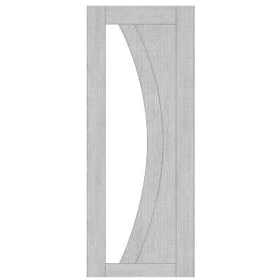 Ravello Light Grey Ash Glazed Internal Door - Deanta