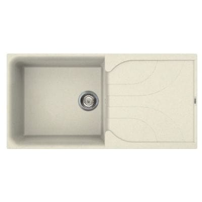 Reginox Ego 480 Elleci Granite 1 Bowl Kitchen Sink - All Colours - Reginox