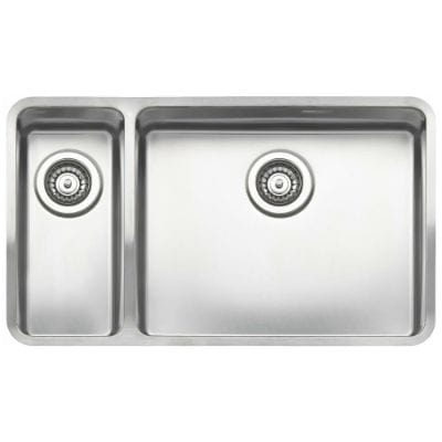 Reginox Elite Ohio 18x40+50x40-L Stainless Steel Integrated Kitchen Sink - Reginox