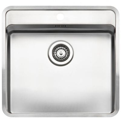 Reginox Ohio 50x40 Tapwing Integrated Stainless Steel Kitchen Sink - Reginox