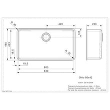Load image into Gallery viewer, Reginox Ohio 80x42 Integrated Stainless Steel Kitchen Sink - Reginox
