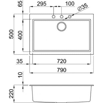 Reginox Quadra 130 Elleci Granite Kitchen Sink - All Colours - Reginox
