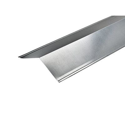 Cladco Metal Plain Galvanised Ridge Flashing (Galvanised) - All Sizes - Cladco