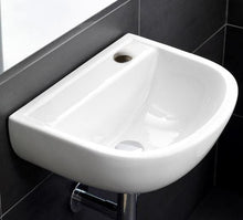 Load image into Gallery viewer, Compact 38cm Special Needs Basin 1 Tap Hole with no Overflow in Alpine White - RAK Ceramics
