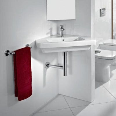 Dama-N 650mm Wall-Hung Corner Basin 1Th - Roca