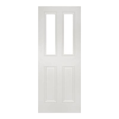 Rochester White Primed Glazed Internal Door - All Sizes - Deanta