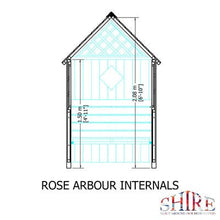 Load image into Gallery viewer, Rose Arbour - 4ft x 2ft (Pressure Treated) - Shire
