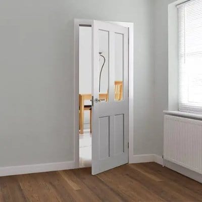Rushmore White Primed Glazed Internal Door - 1981mm x 762mm - JB Kind