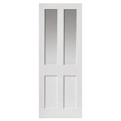 Rushmore White Primed Glazed Internal Door - 1981mm x 762mm - JB Kind