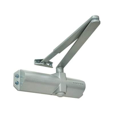 S-10 Silver Overhead Door Closer Without Cover - Sparka Uk