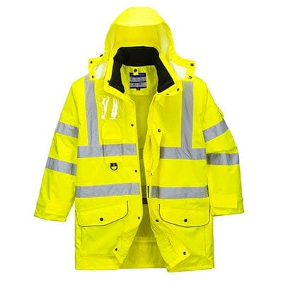 Hi-Vis 7-in-1 Traffic Jacket - All Sizes - Portwest Tools and Workwear
