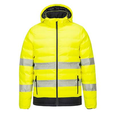 Hi Vis Ultrasonic Heated Tunnel Jacket - All Sizes - Portwest Tools and Workwear