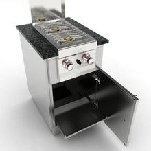 Load image into Gallery viewer, Sunstone Cabinet for Double Burner or Cocktail Station (Right Opening) - Sunstone Outdoor Kitchens
