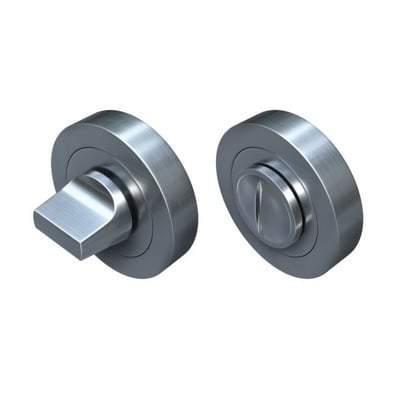 Bathroom Thumb Turn and Release 51mm x 10mm (Pack of 2) - All Finishes - Sparka Uk