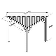 Load image into Gallery viewer, Forest Slatted Corner Pergola - Forest Garden
