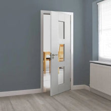 Load image into Gallery viewer, Geo White Primed Glazed Internal Door - All Sizes - JB Kind
