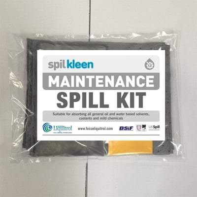 Spilkleen Maintenance Single Use Spill Kit 10L - 300mm x 350mm x 100mm - Fosse Spill Kits