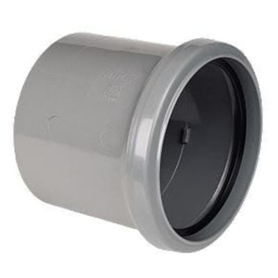 Ring Seal Soil Coupling Single Socket - 110mm Black - Floplast Drainage