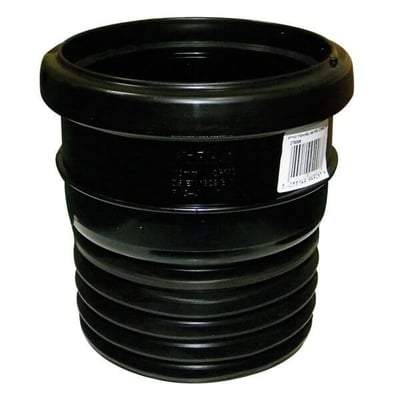 Buy 110mm Black Universal Adaptor - Ring Seal PVC Pipe to Cast Iron