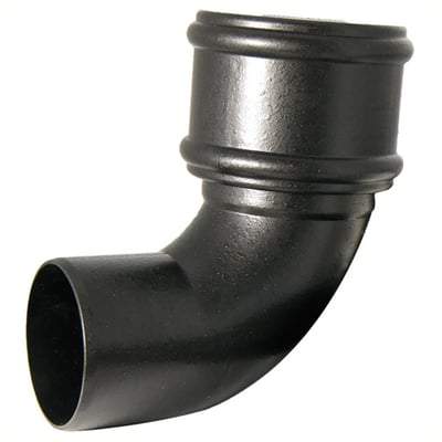 Ring Seal Soil Bend Single Socket - 110mm Cast Iron Effect - All Angles - Floplast Drainage
