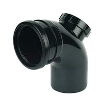 Load image into Gallery viewer, Ring Seal Soil Access Bend - 92.5 Degree X 110mm Black - Floplast Drainage
