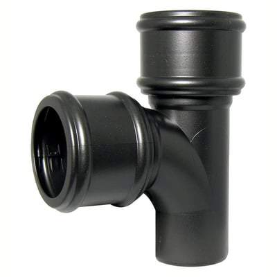 Ring Seal Soil Branch - 92.5 Degree x 110mm Cast Iron Effect